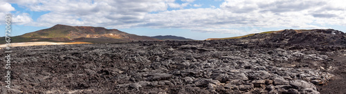 Fields of recent lava at Leirhnjukur volcano, Iceland