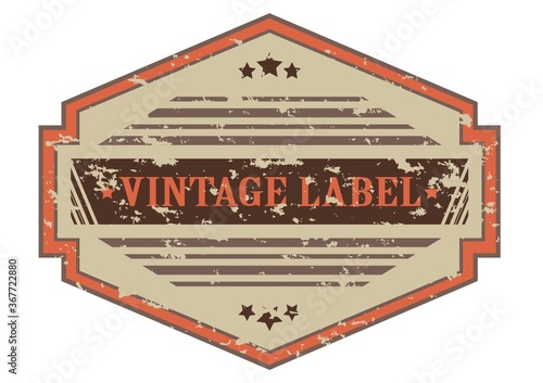 vintage label
