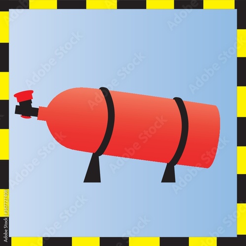 nitrogen gas tank
