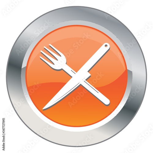 fork and knife button