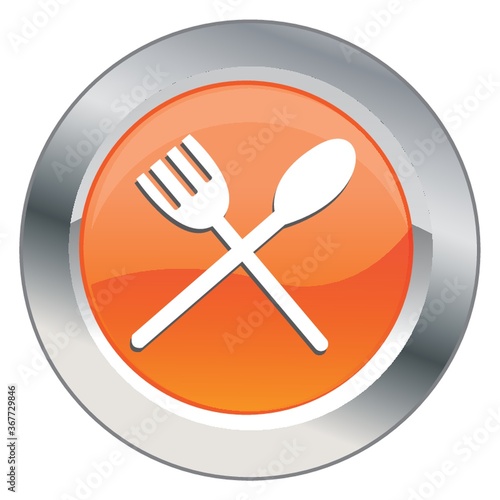 fork and spoon button