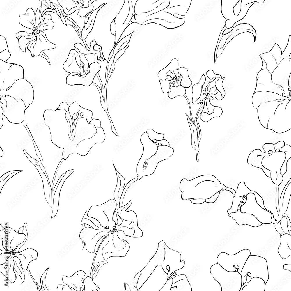 Fototapeta premium seamless floral pattern and repeated design