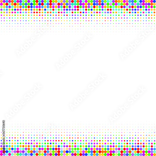 Wallpaper Mural colorful dots on white surface Torontodigital.ca