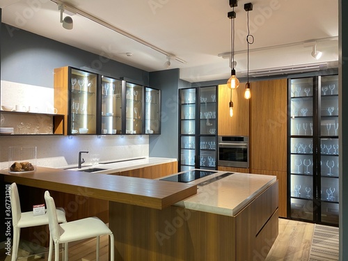 modern kitchen interior