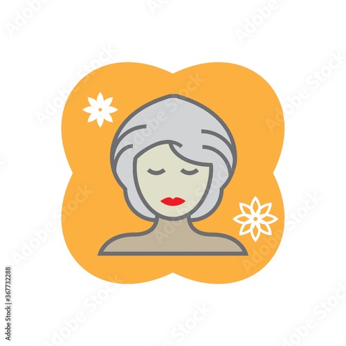 woman with facial mask