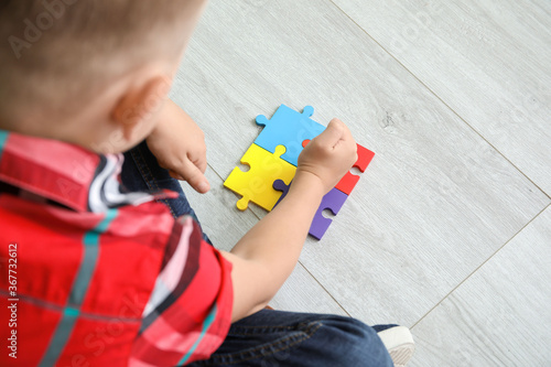 Little boy with autistic di...