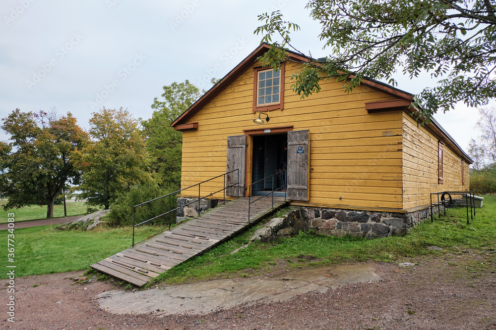 Finland. Helsinki. The territory of the fortress Sveaborg in Helsinki. September 16, 2018 Finland. Helsinki. The territory of the fortress Sveaborg in Helsinki. September 16, 2018
