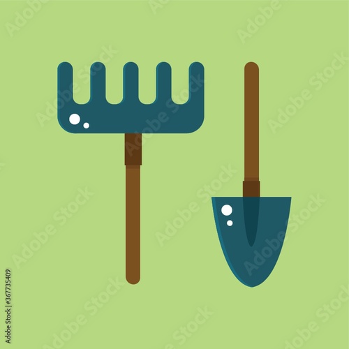 fork and shovel