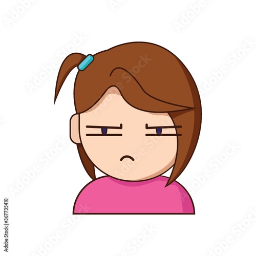 girl disappointed