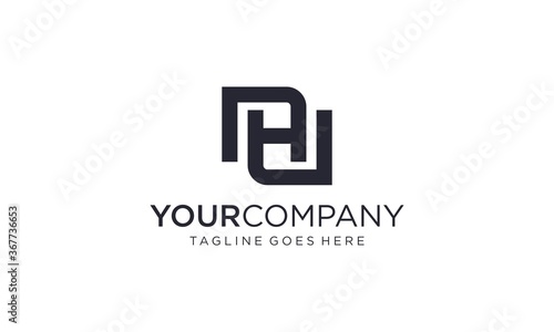 Creative and simple letter H for icon or company or business logo design vector editable