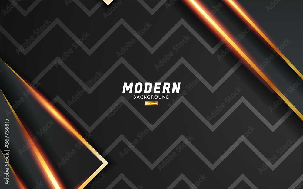 luxury modern abstract dark grey vector background with gold line.Overlap layers with paper effect.Realistic light effect on textured wavy line background.vector illustration. luxury modern abstract dark grey vector background with gold line.Overlap layers with paper effect.Realistic light effect on textured wavy line background.vector illustration.