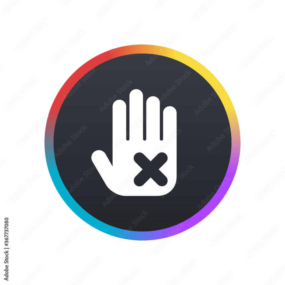 Obraz premium Stop - Push Button