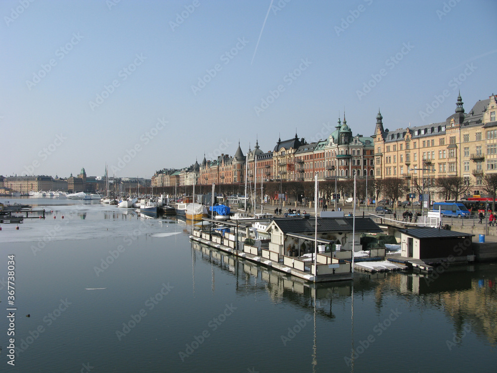 Port of Stockholm in Sweden.  