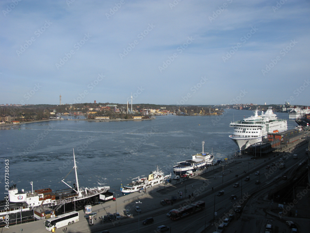 Port of Stockholm in Sweden.  