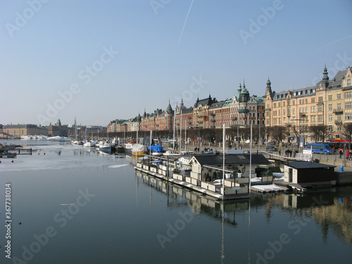 Port of Stockholm in Sweden. 