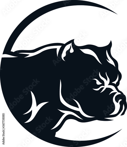 American Bully Simple Logotype Design