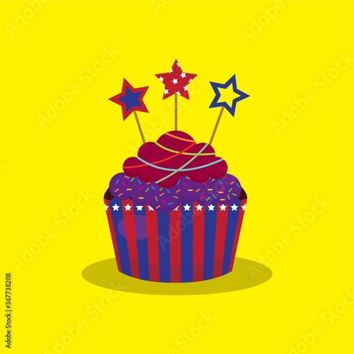 cupcake with star