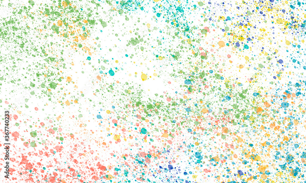 light bright white background with multicolored paint splashes and blots light bright white background with multicolored paint splashes and blots