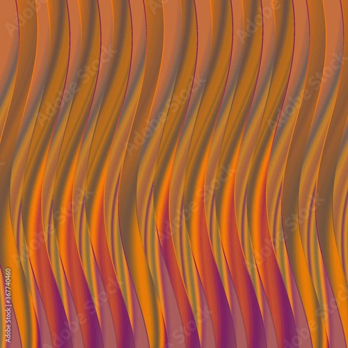 Abstract background with vertical wave lines, olive orange, pink , brown rays shades