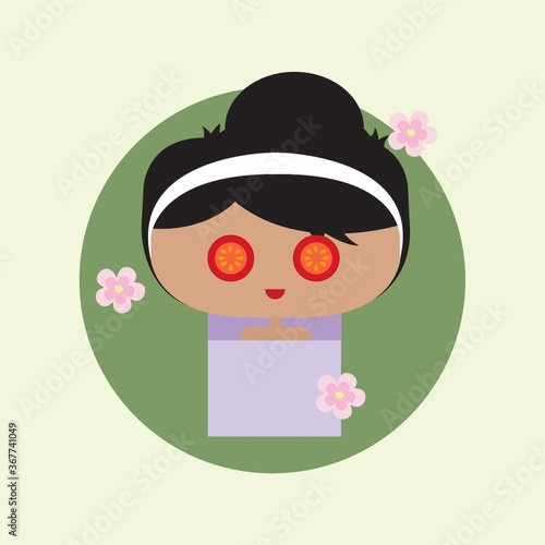 eyes treatment with tomato