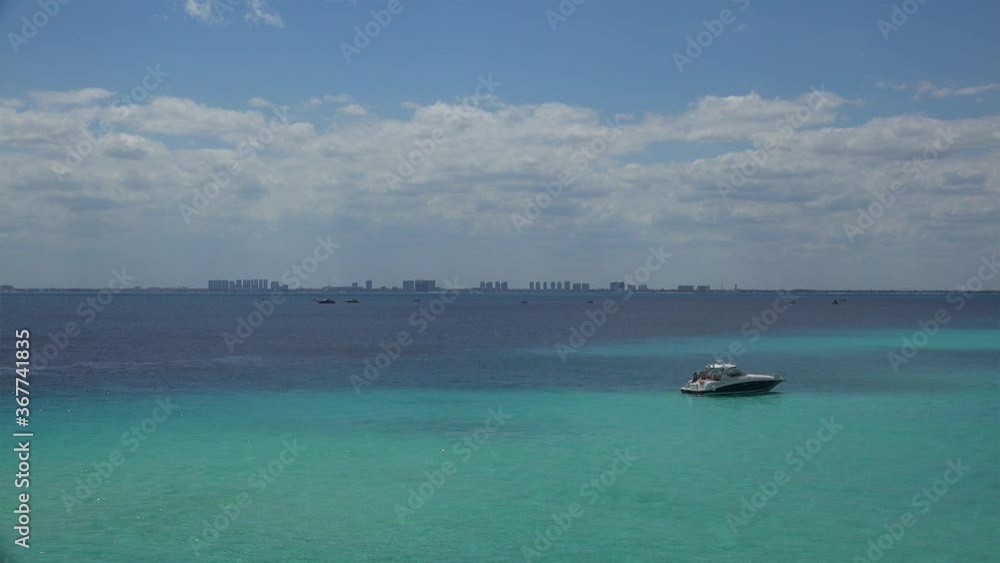 Cancun skyline from the Punta Sur of Isla Mujeres. Mexico Cancun skyline from the Punta Sur of Isla Mujeres. Mexico