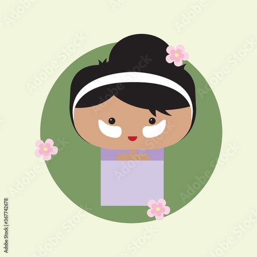 woman in cleanup mask
