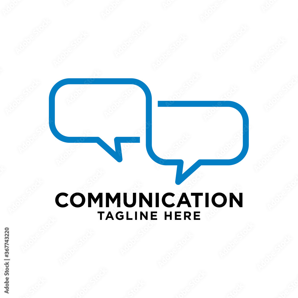 communication - bubble speech logo vector design template communication - bubble speech logo vector design template