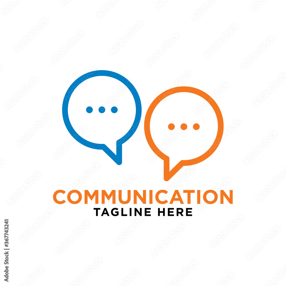 communication - bubble speech logo vector design template communication - bubble speech logo vector design template