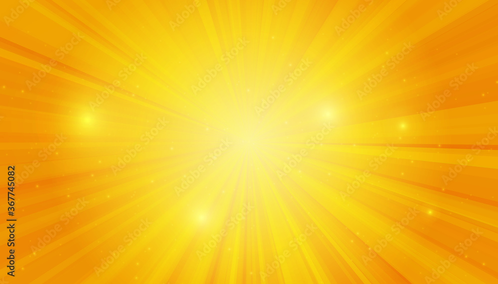 Yellow sanny rays background. Sparkling magical dust particles. Vector illustration. Yellow sanny rays background. Sparkling magical dust particles. Vector illustration.