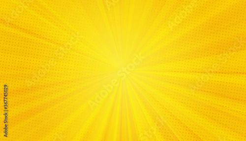 Pop Art background. Retro dotted background. Vector illustration. Halftone yellow pop art