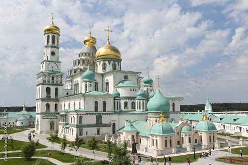 New Jerusalem Monastery, also known as Resurrection, Voskresensky, Novoiyerusalimsky Monastery of Russian Orthodox Church in Moscow Oblast, Russia. Russian religious architecture. Landmark, monument photo