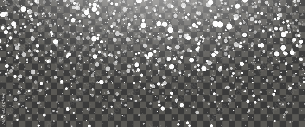 Snowfall and falling snowflakes Snowfall and falling snowflakes