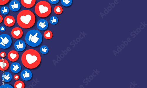 Social network abstract background.