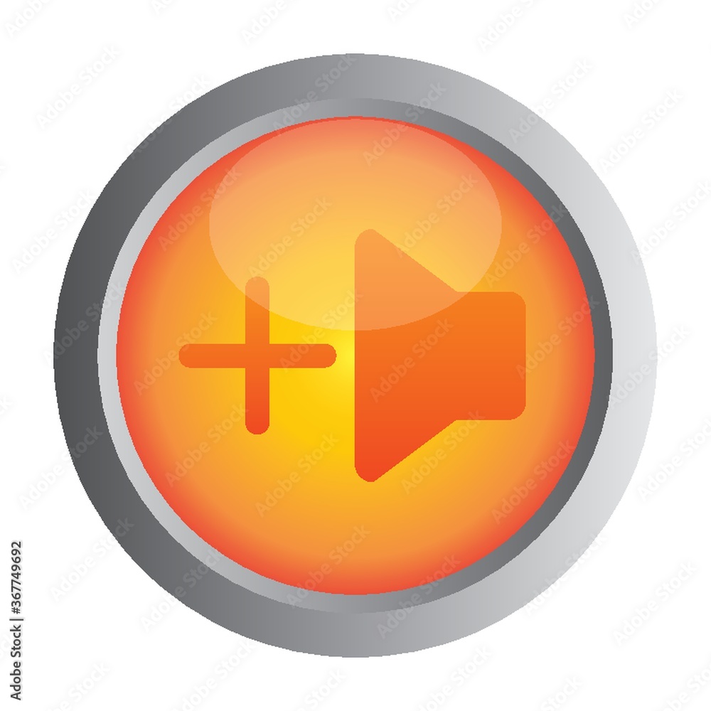 Obraz premium volume up button