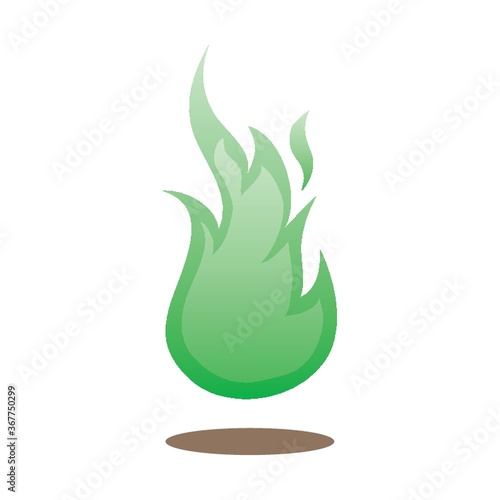 green flame