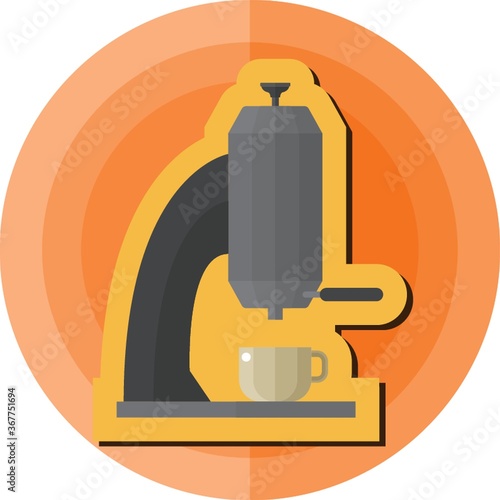 coffee maker with cup