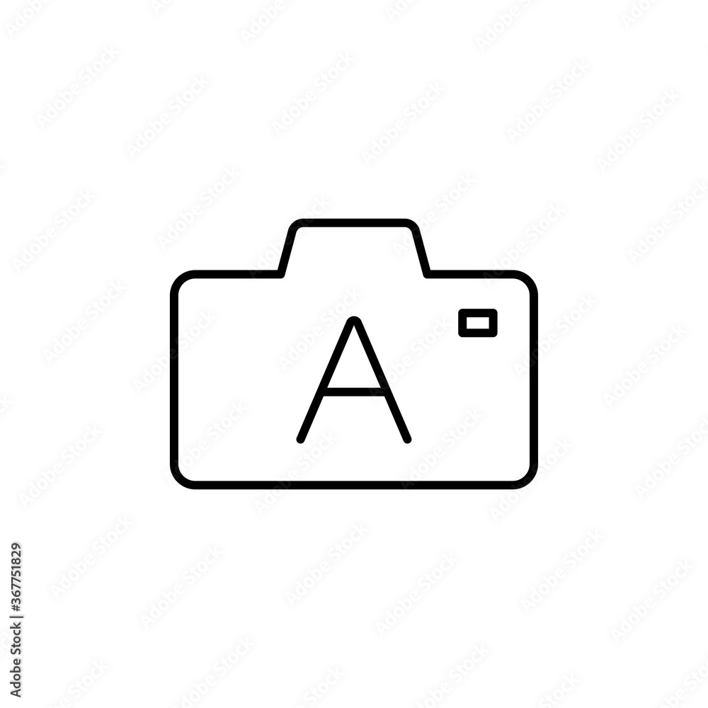 Camera icon. Photography symbol modern, simple, vector, icon for website design, mobile app, ui. Vector Illustration Camera icon. Photography symbol modern, simple, vector, icon for website design, mobile app, ui. Vector Illustration