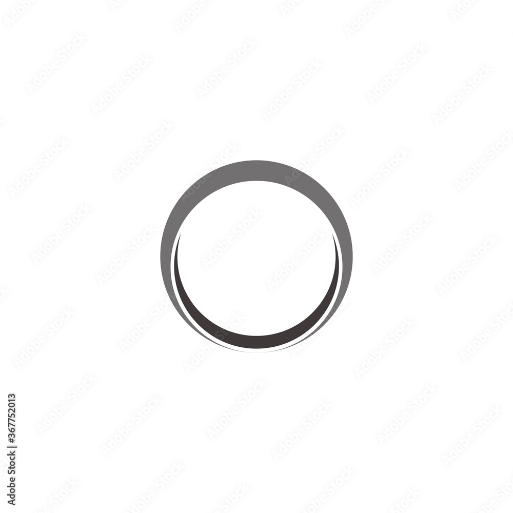 simple geometric 3d flat ring frame symbol decoration vector simple geometric 3d flat ring frame symbol decoration vector
