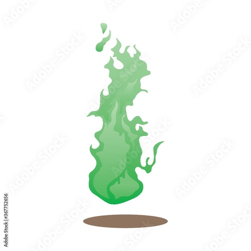 green flame