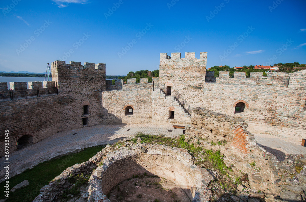 Cultural Heritage, Medieval Ram Fortress, old Ottoman fortress,  border fortification situated on the banks of Danube river, eastern Serbia, Europe