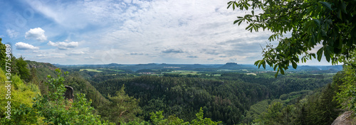 View at the Lilienstein in the Saxon Switzerland