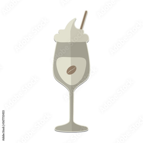 cold coffee with ice cream