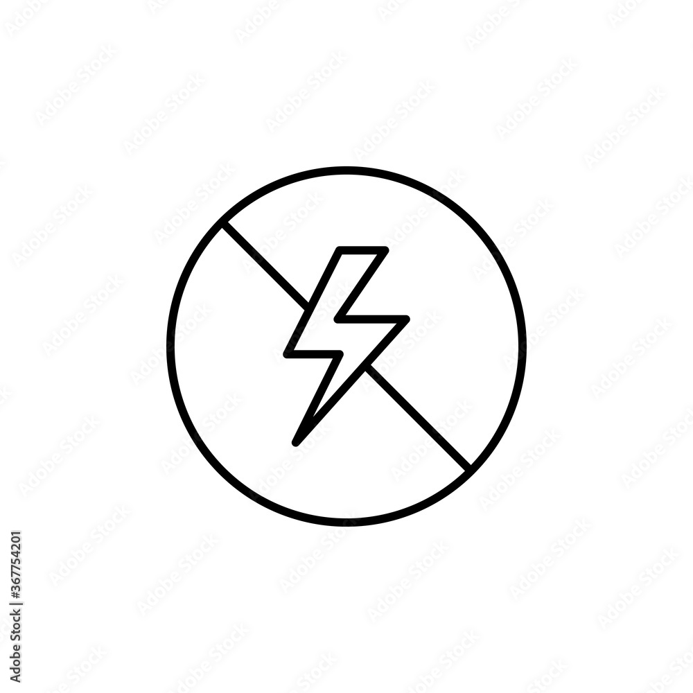 No flash icon. No light symbol modern, simple, vector, icon for website design, mobile app, ui. Vector Illustration No flash icon. No light symbol modern, simple, vector, icon for website design, mobile app, ui. Vector Illustration