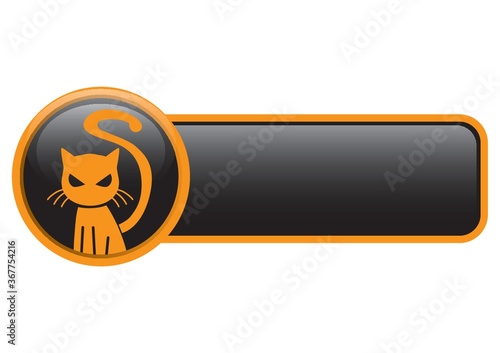 halloween cat button