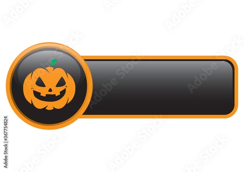 halloween pumpkin button