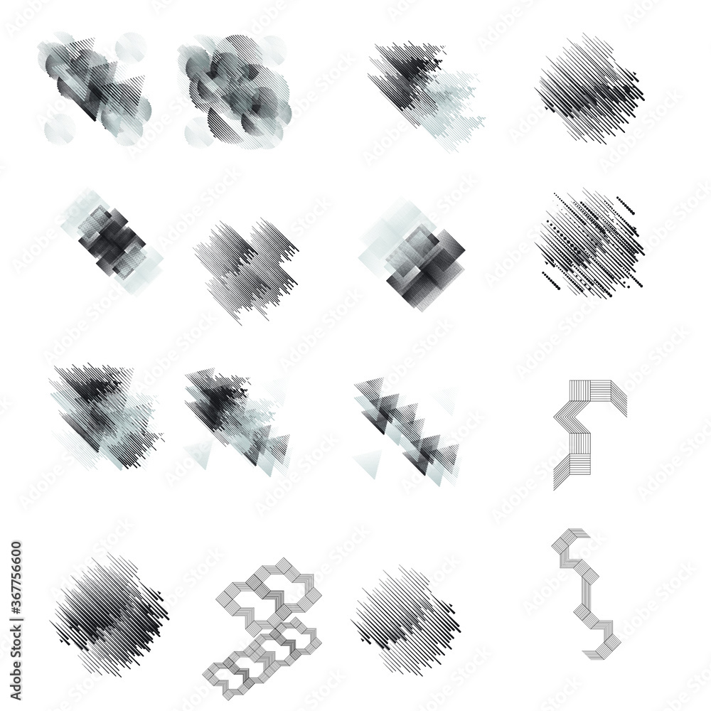 Logo with speed lines in circle, rectangle and triangle form .Square unusual icon Design .Black Vector stripes .Geometric shape. Logo with speed lines in circle, rectangle and triangle form .Square unusual icon Design .Black Vector stripes .Geometric shape.