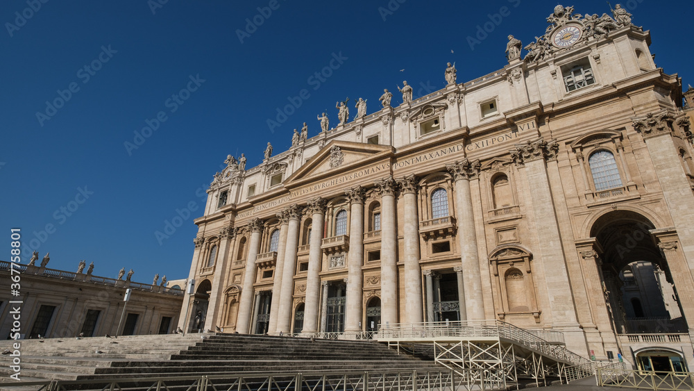 Saint Peter Basilica Exterior, Rome, Lazio, Italy