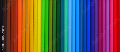 Gradient color transition from pencils