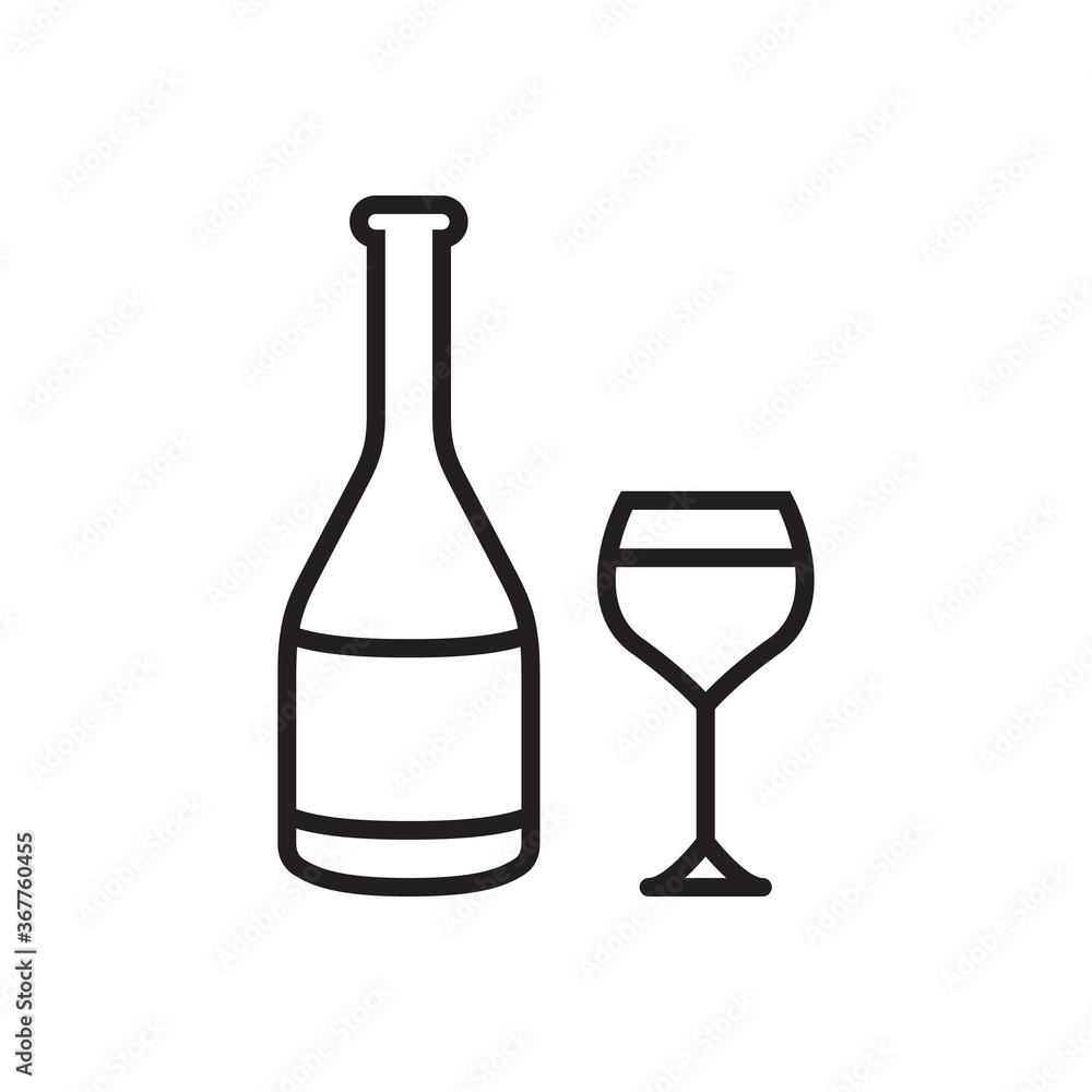 Wine icon vector illustration. Wine icon vector illustration.