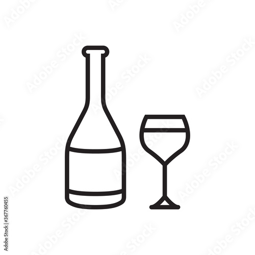 Wine icon vector illustration.